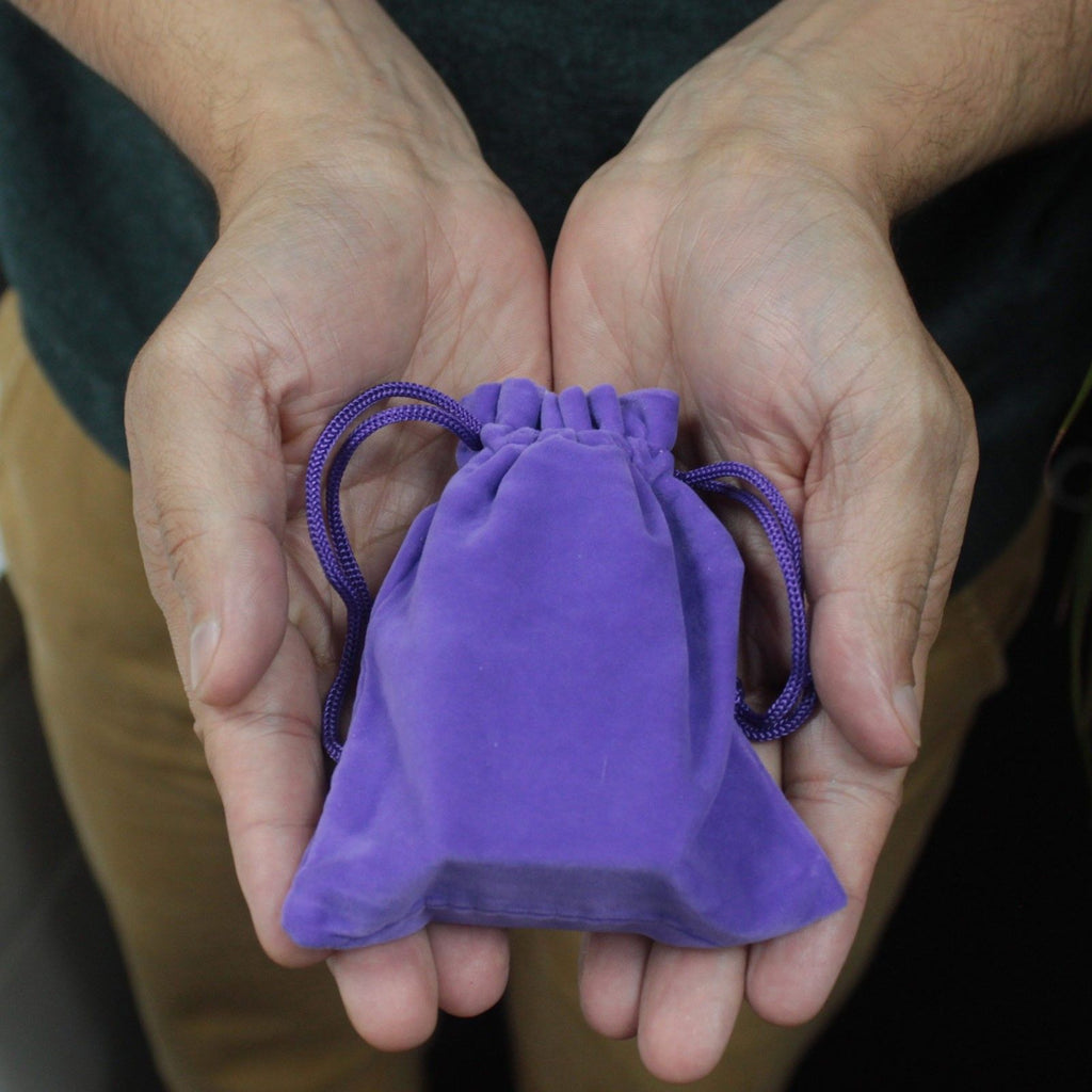 Quality Velvet Pouch - Purple 10x12cm product image 4