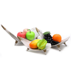 Coconut Leaf Fruit Bowl Set - Whitewash product image 4