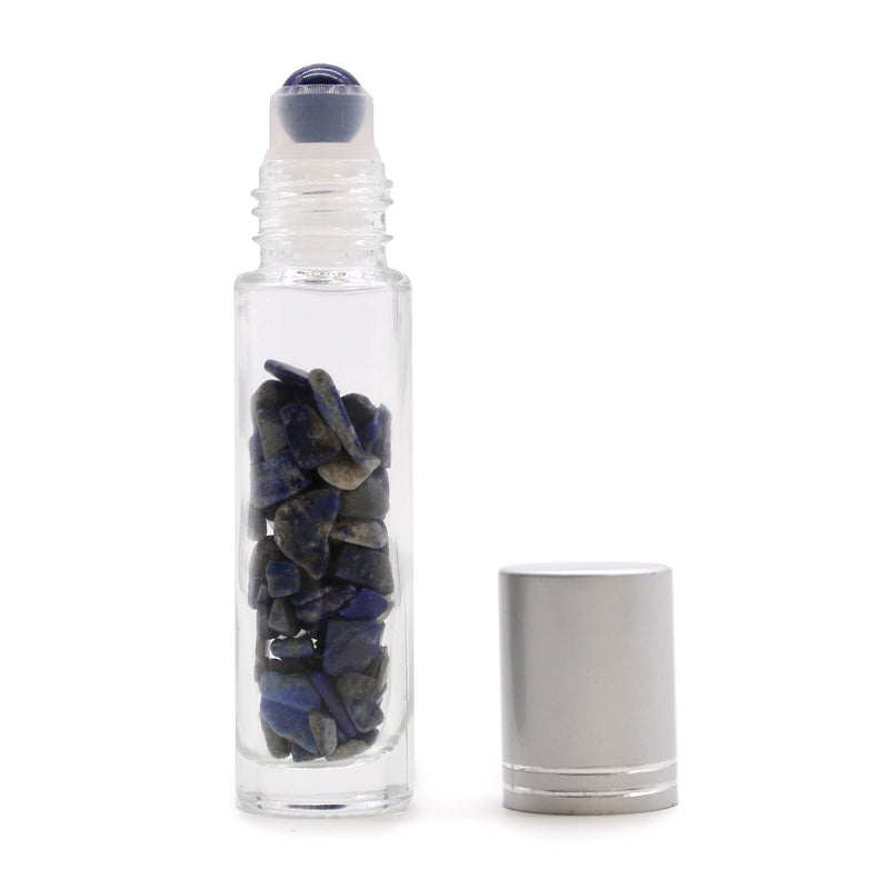 Gemstone Essential Oil Roller Bottle - Sodalite - Silver Cap product image