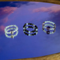 Nymph Spirit Gemstone Ring Set - Full Moon product image 3