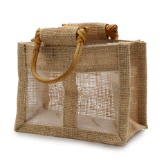 Two Jar Jute Gift Bag - Natural product image