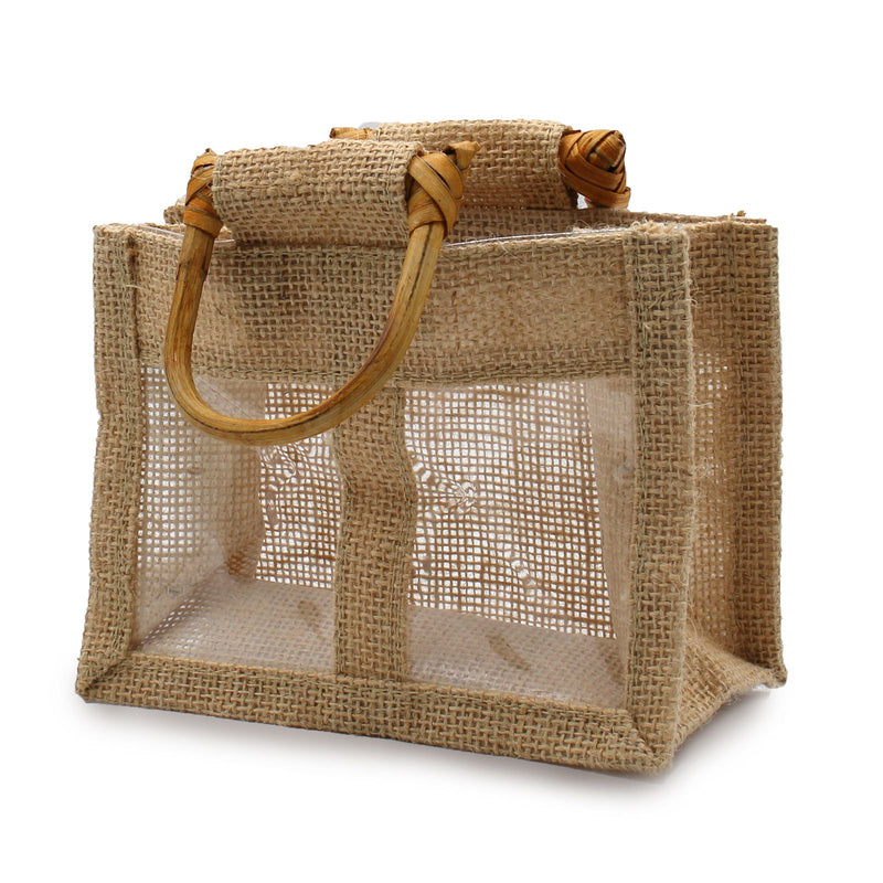 Two Jar Jute Gift Bag - Natural product image