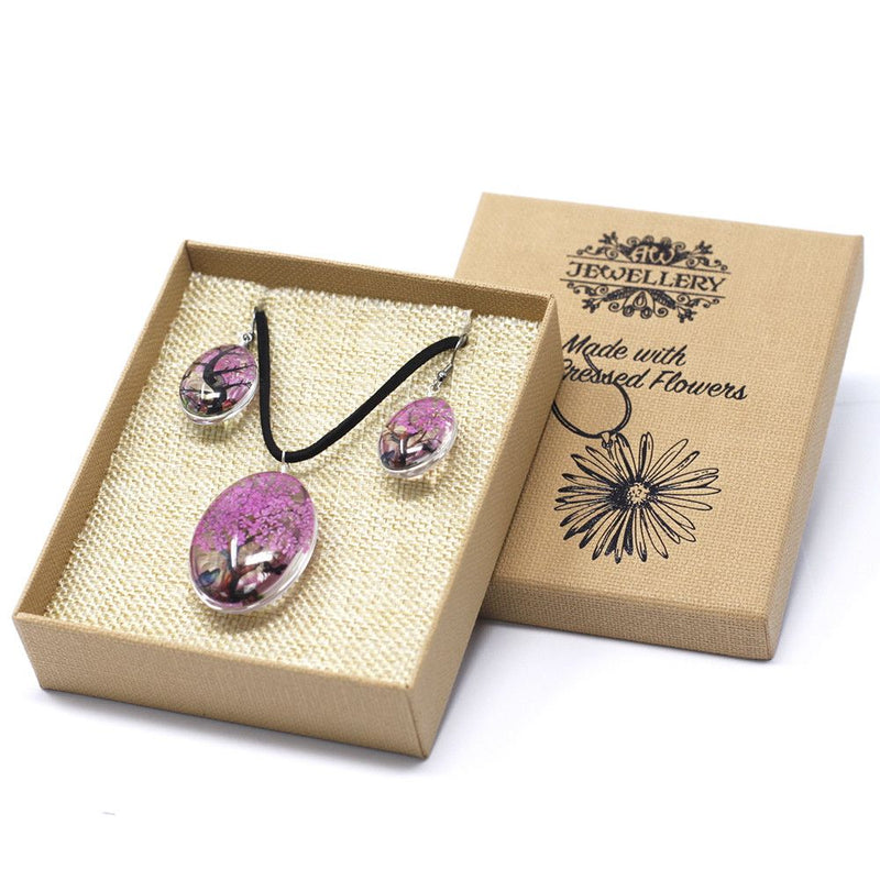 Pressed Flowers - Tree of Life set - Bright Pink product image
