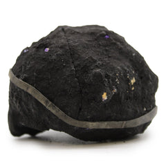 Coloured Calsite Geodes - Black Rock - Purple product image
