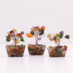 Mini Gemstone Tree on Orgonite Base - Multi Stones (15 stones) product image 5