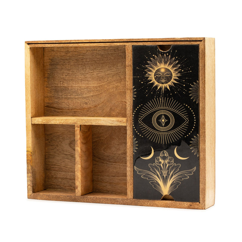 Four Section Tarot Box with Card Holder product image