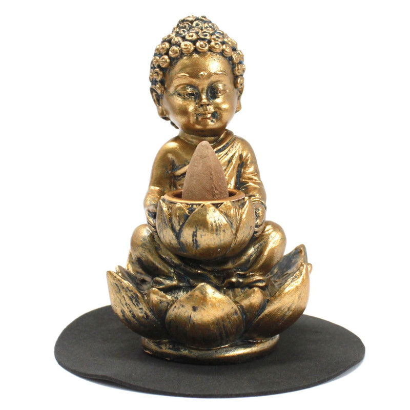 Buddha and Lotus Backflow Incense Burner product image