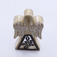 Mango Wood Angel - Whitewash with Iron Decor Cut Out product image 4