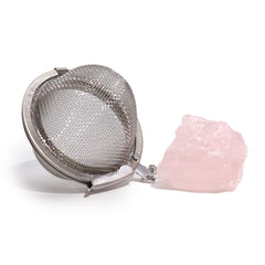 Raw Crystal Gemstone Tea Strainer - Rose Quartz product image 4