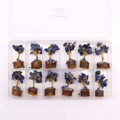 Mini Gemstone Tree On Wood Base - Sodalite (15 stones) product image 6