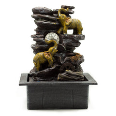 Tabletop Water Feature - 35cm - Elephants, Crystal Ball & Water Wheel product image 3