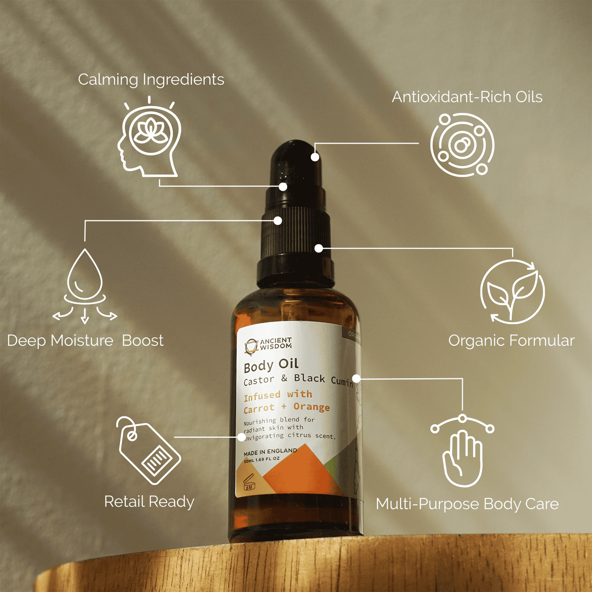 Organic Body Oil 50ml - Carrot & Orange product image 5
