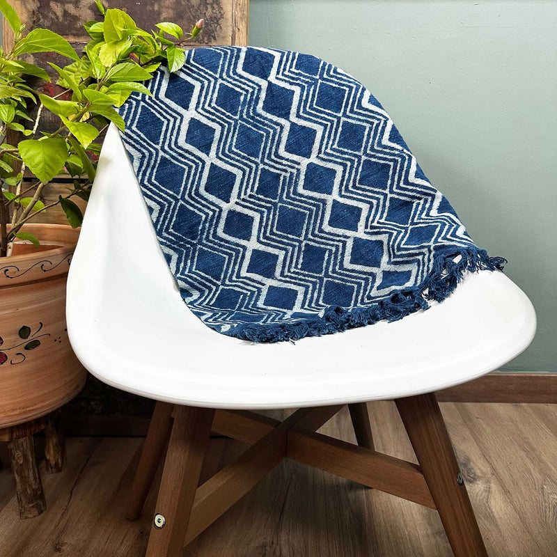 Handmade Indigo Runner - 170x60cm - Heerak Patern product image
