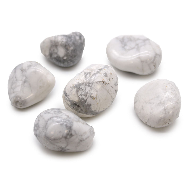 Large African Tumble Stones - White Howlite - Magnesite product image