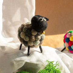 Little Felt Sheep - Multi Greys product image