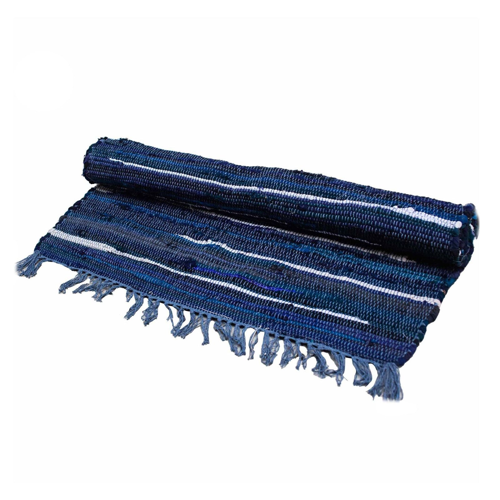 Large Rag Rug - 150x90cm - premium quality - Charcoal Greys product image