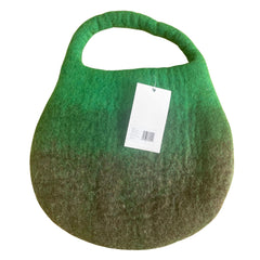 Water Felted Bee Bag - One Handle with Magnet - Garden Greens product image 3