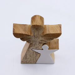 Mango Wood Angel in Angel - White Enamel product image 5