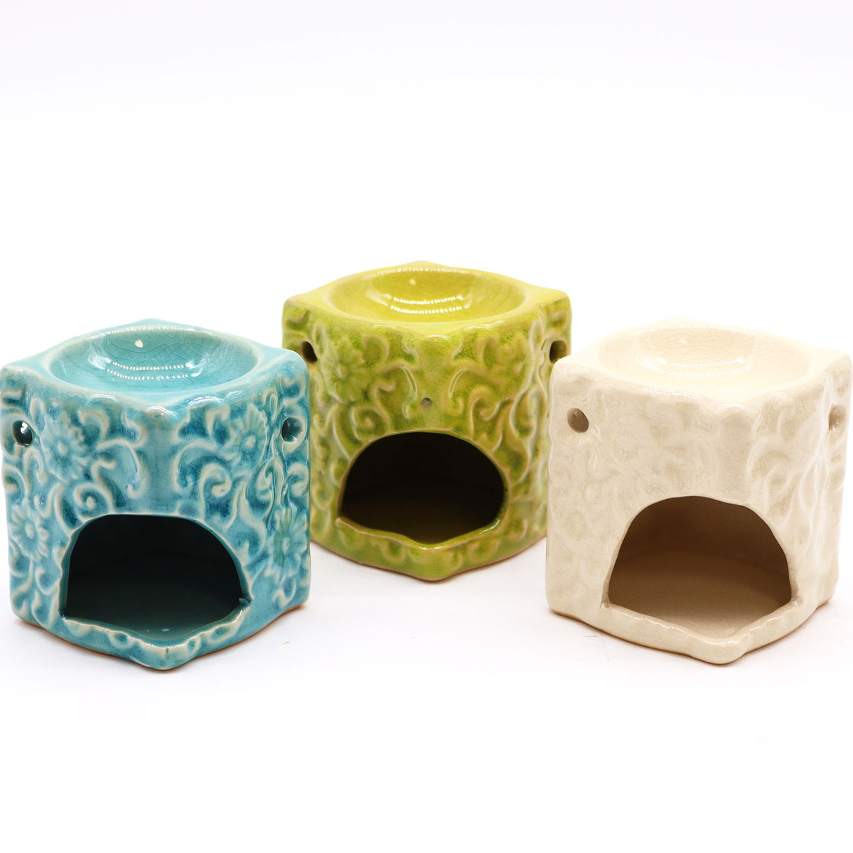 Classic Small Square Floral Oil Burners (aast) product image 3