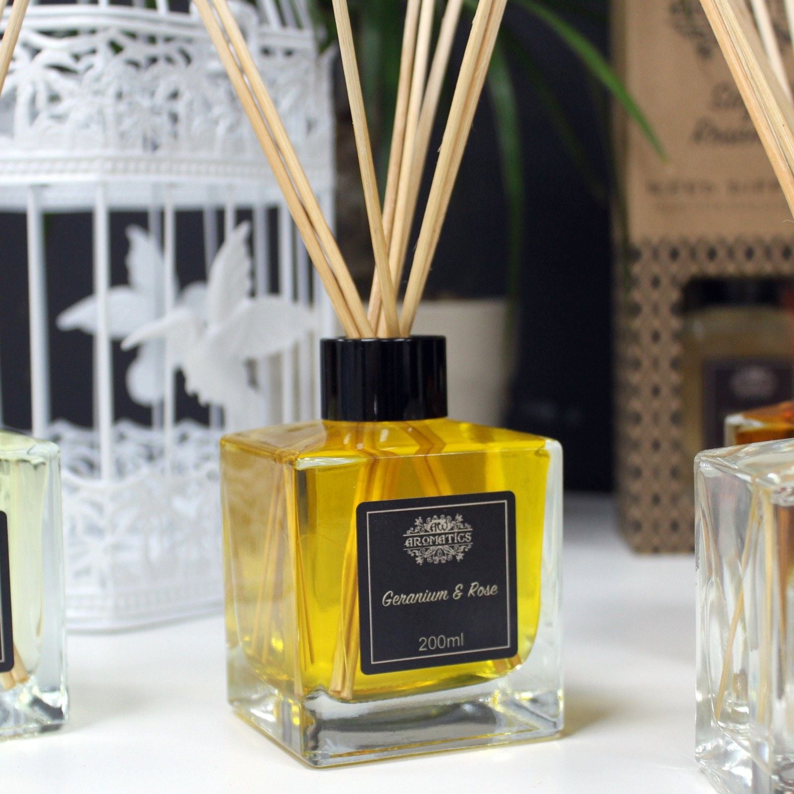 200ml Geranium & Rose Essential Oil Reed Diffuser product image
