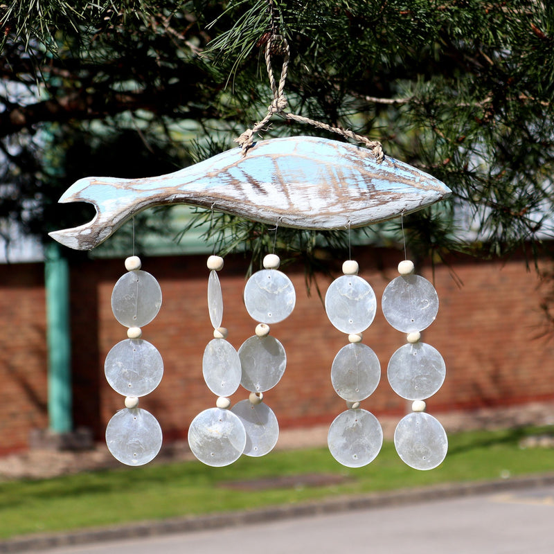 Bluewash Fish Carving and Natural Copis Drop product image