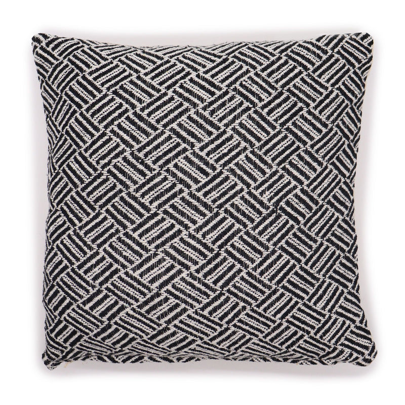 Classic Cushion Cover - Criss-Cross Black - 40x40cm product image