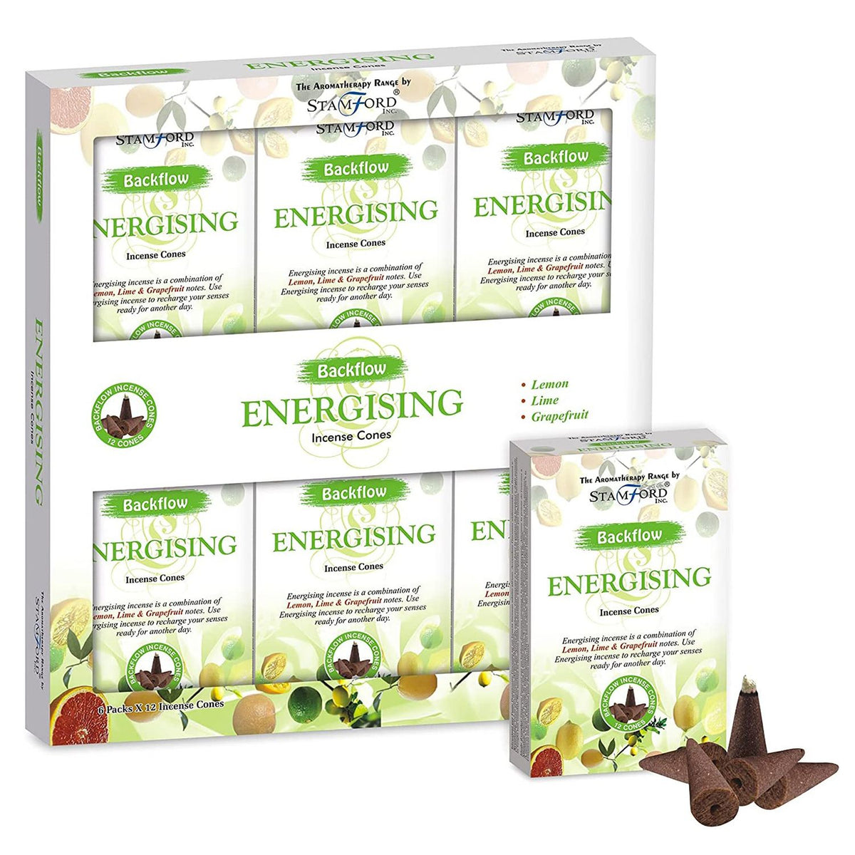 Aromatherapy Backflow Cones - Energising product image 2
