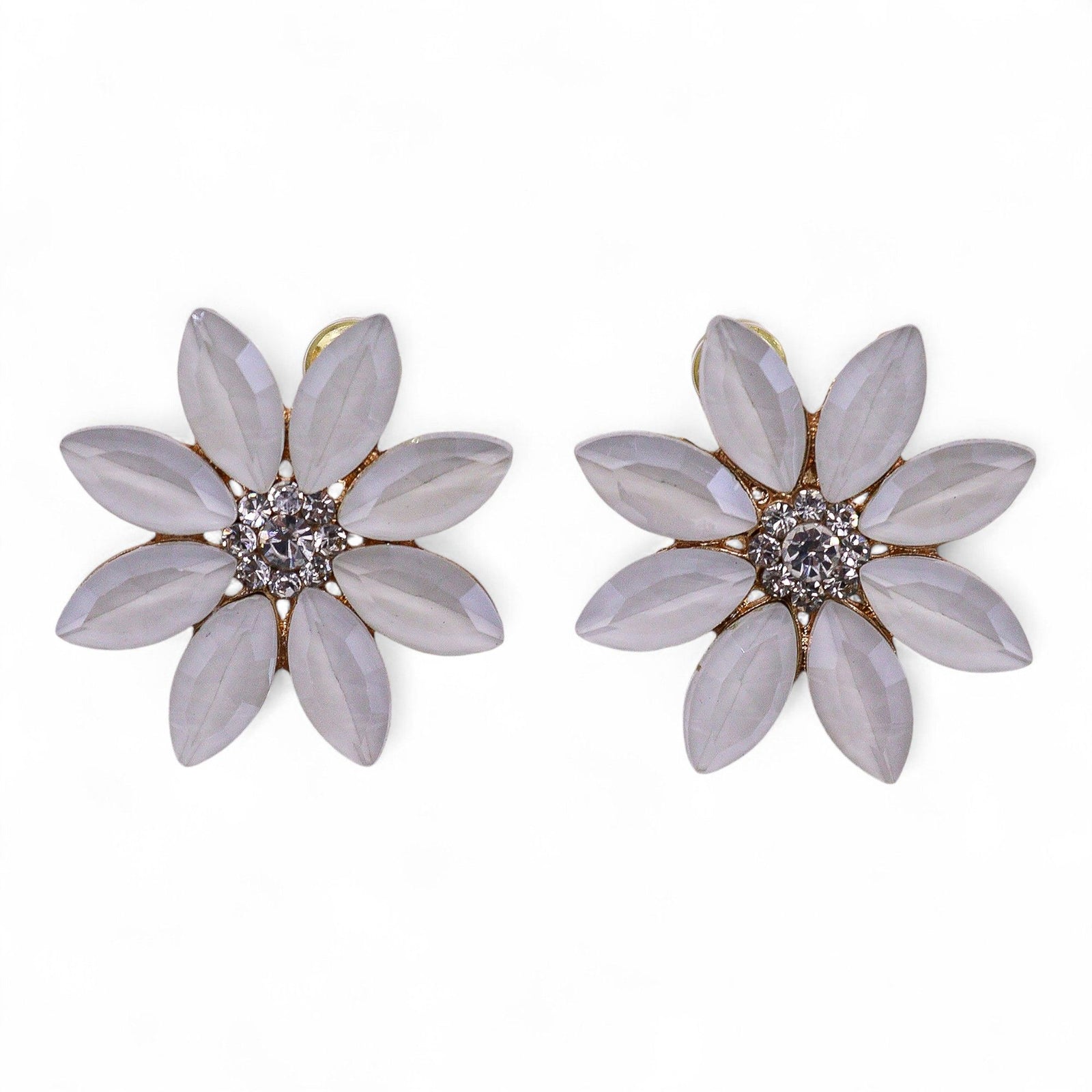 Pearl - Vintage Glass - Flowers - Earrings product image