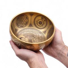 Pure Brass Etched Buddha - Set of 4 - Approx 3.85kg product image 3