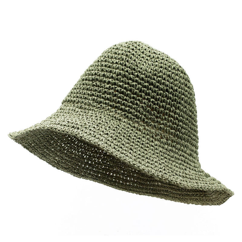 Nomad Sari Floppy Straw Sun Hat - Moss Green product image