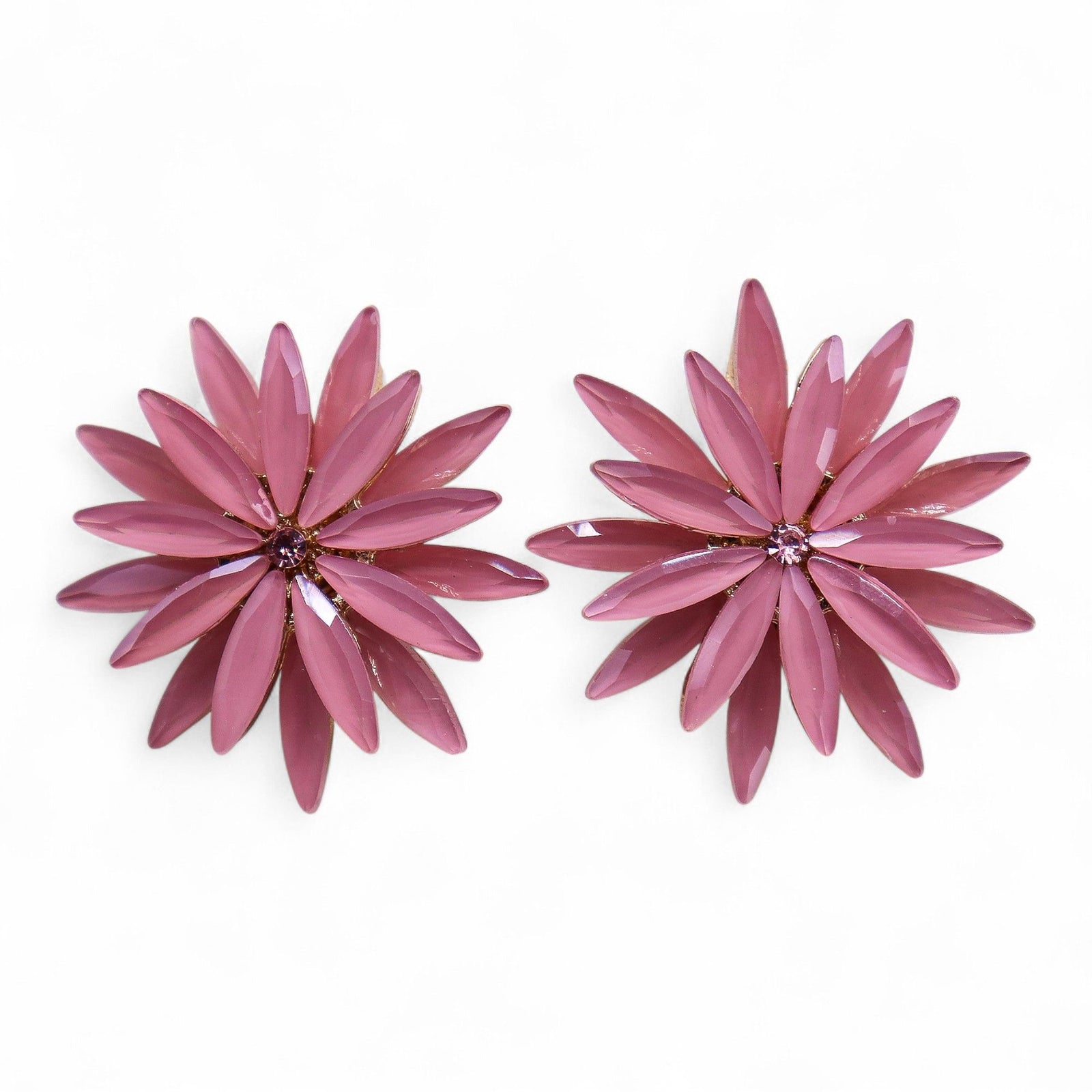 Soft Pink - Vintage Glass - Flowers - Earrings product image