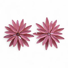 Soft Pink - Vintage Glass - Flowers - Earrings product image