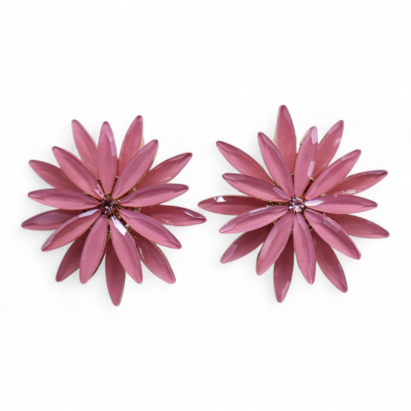 Soft Pink - Vintage Glass - Flowers - Earrings product image