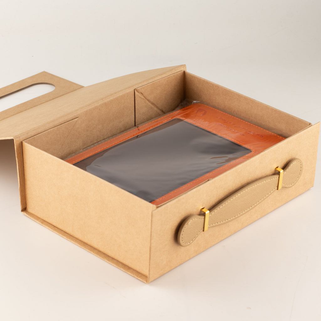 Flat Pack Gift Box - Med Hamper (24x18.2x8cm) - Brown Craft - product image 3