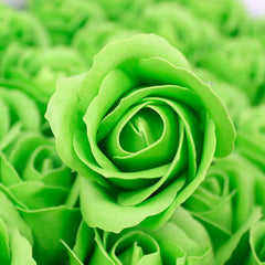 Craft Soap Flowers - Med Rose - Green product image
