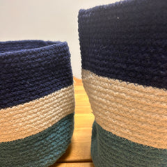 Set of 3 Evil Eye Jute Rope Baskets product image 2