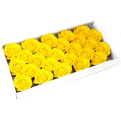 Craft Soap Flowers - Lrg Rose - Yellow product image 3