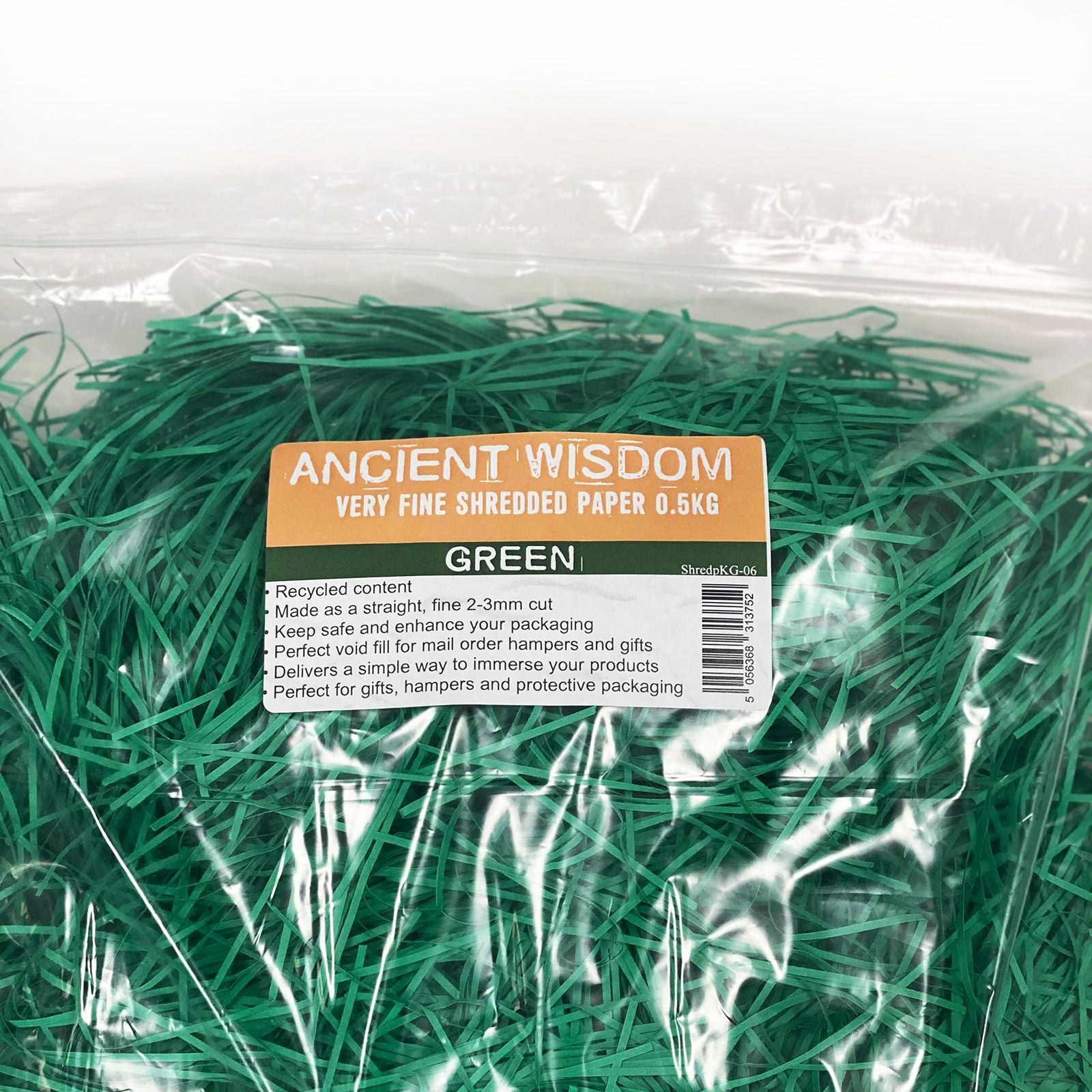Very Fine Shredded paper - Green (0.5KG) product image
