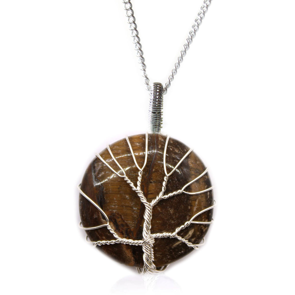 Tree of Life Gemstone Necklace - Tiger Eye product image 4