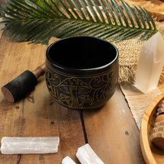 Cauldron Singing Bowl - Magic Mushroom - Yellow (15cm) product image 9