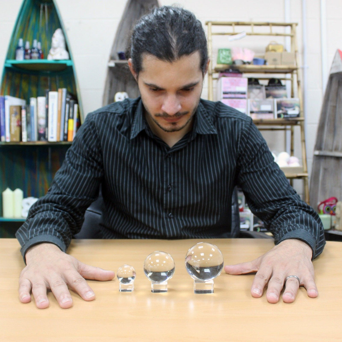 Crystal Ball on Stand 40mm - product image 2