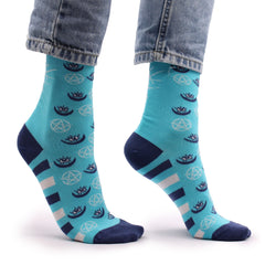 Hop Hare Bamboo Socks S/M - Pentagram and Evil Eye product image 3
