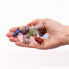 Gemstone Mini Angels Pendants (12 assorted) 26x18mm product image