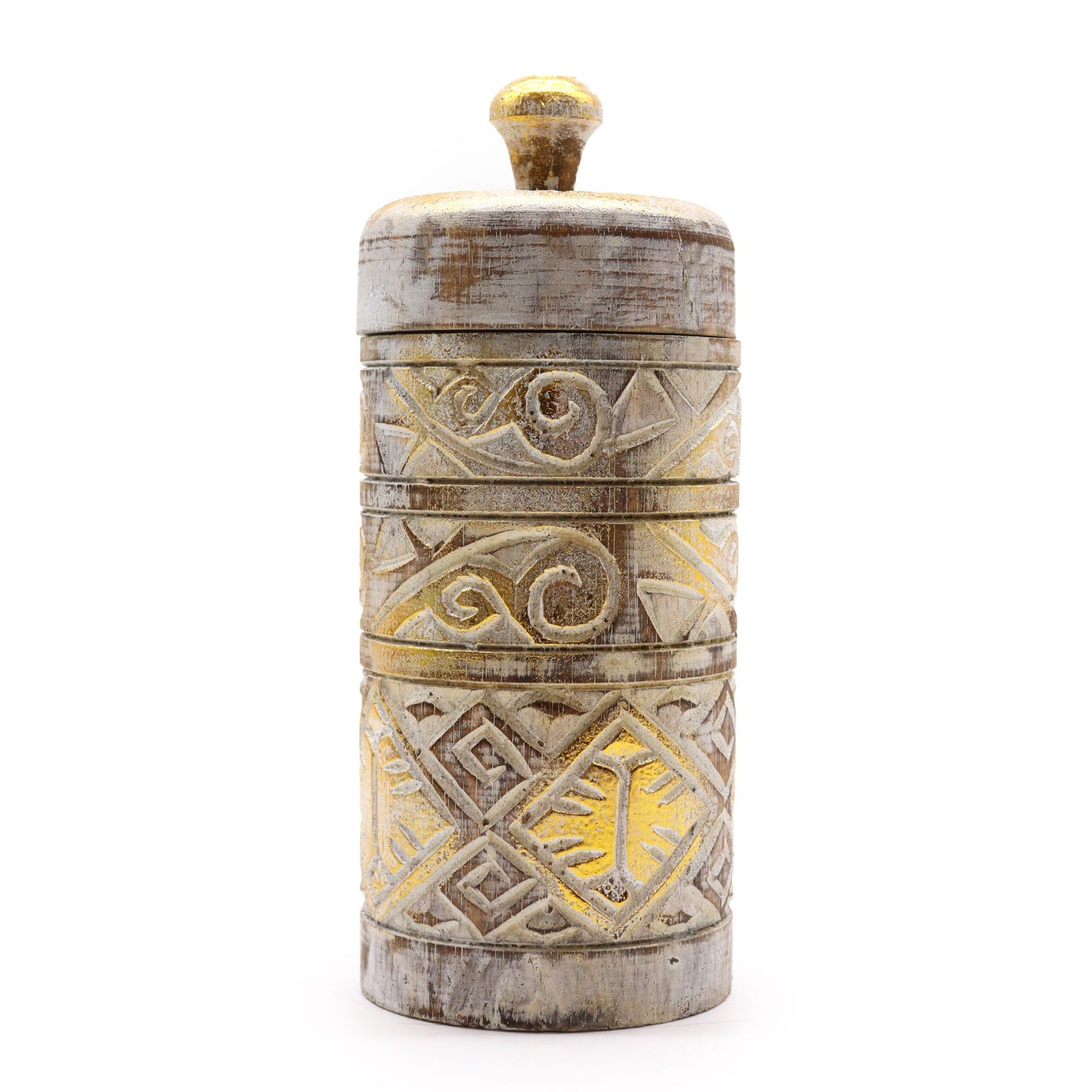White & Gold - Tall Container product image