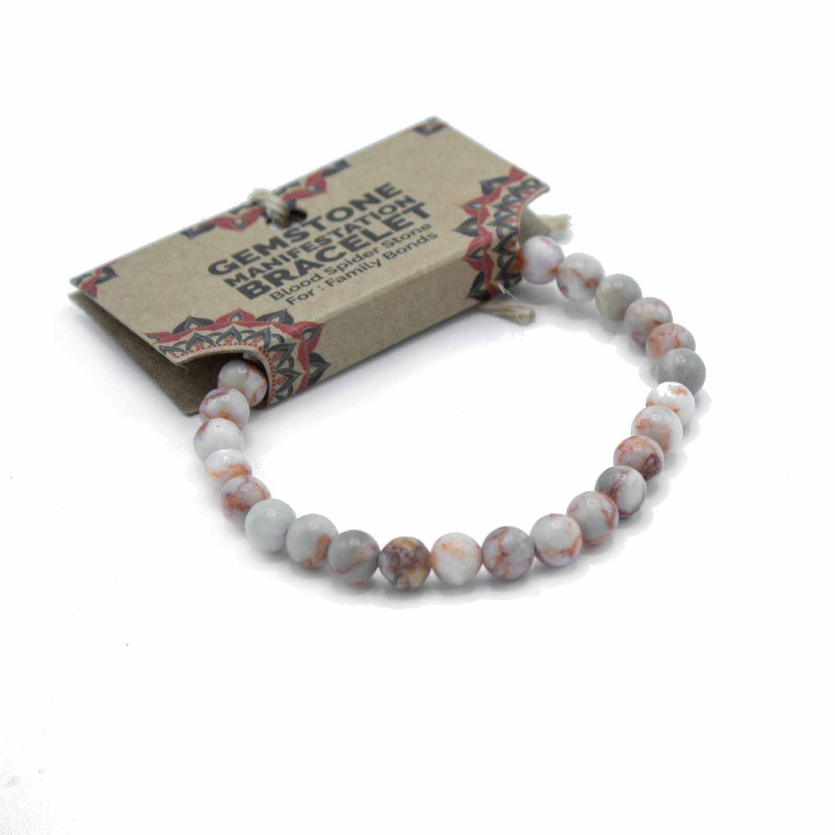 Gemstone Manifestation Bracelet - Blood Spider Stone - Family Bonds product image 2