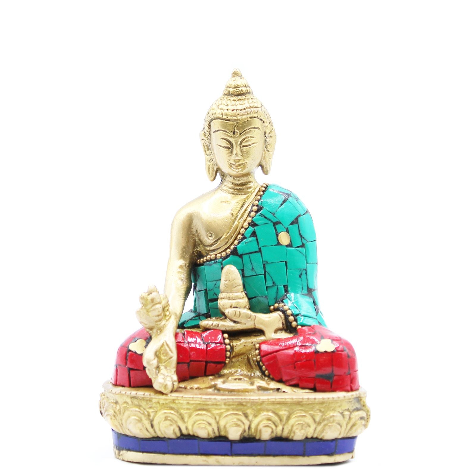 Brass Buddha Figure - Hands Down - 11.5 cm product image