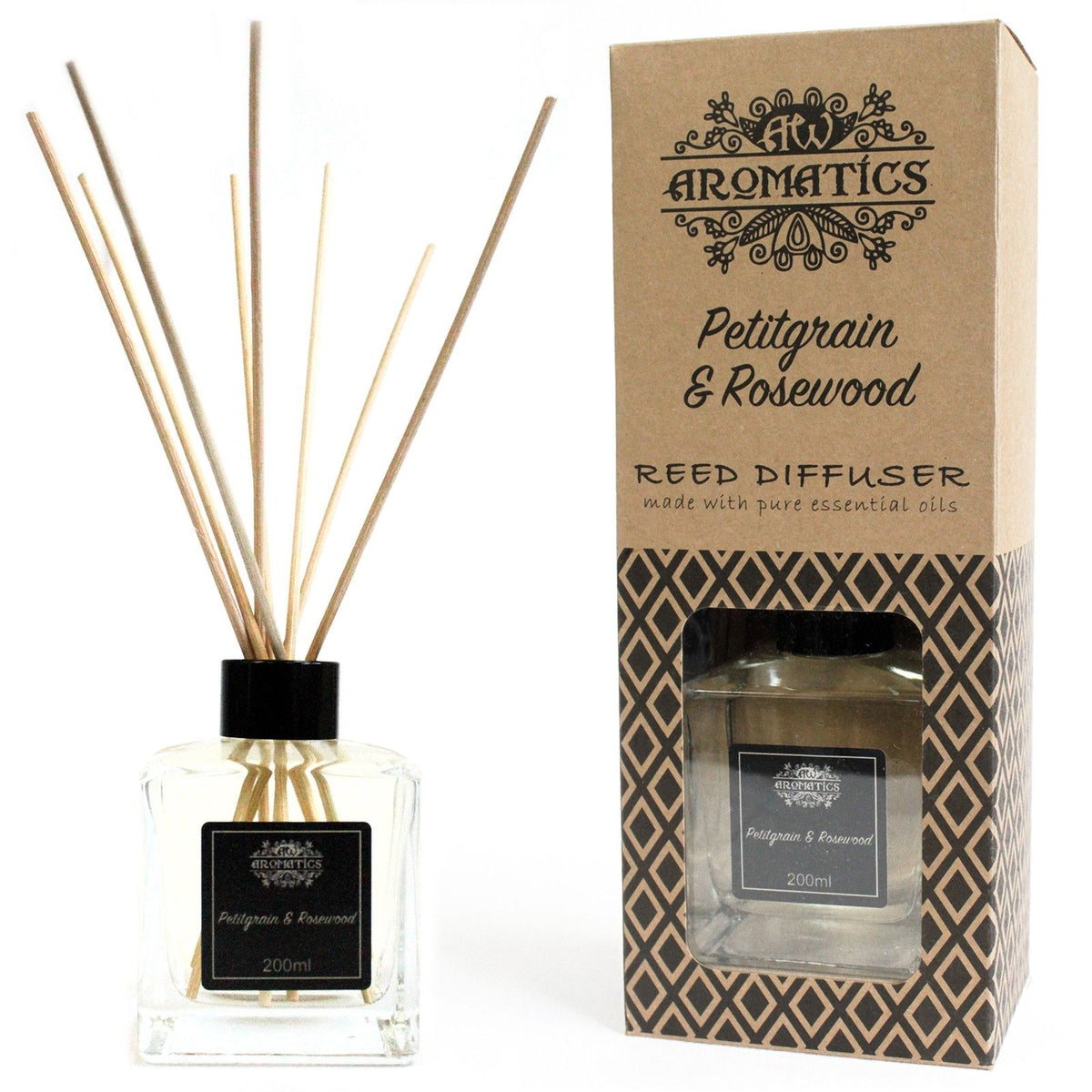 200ml Petitgrain & Rosewood Essential Oil Reed Diffuser product image 6