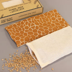 Lavender Natural Cotton and Juco Eye Pillow in Gift Box - Madagascar Giraffe product image 2