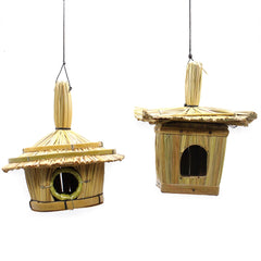 Small Round Seagrass Bird Box 17x17cm product image 5