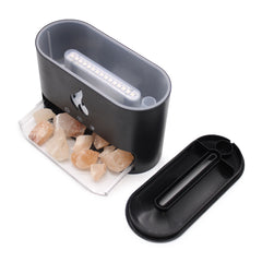 White Blaze Aroma Diffuser - Himalayan Salt Chamber - USB-C - Flame Effect (Salt included) product image 7